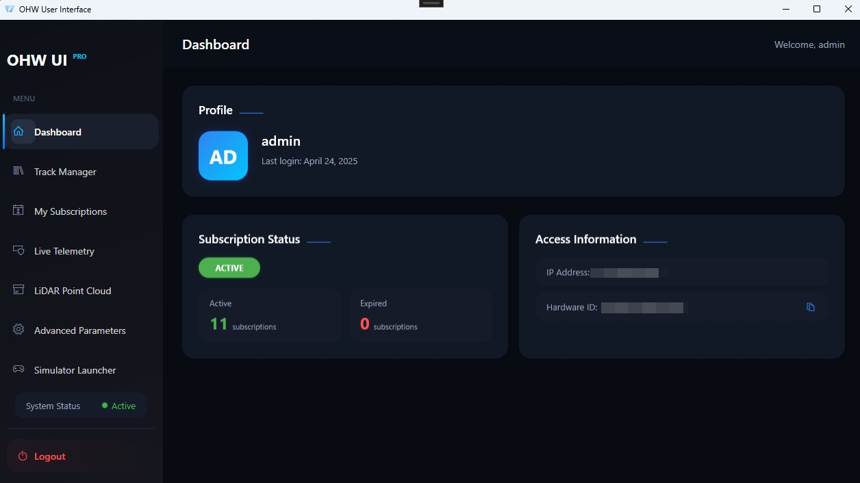 OHW User Interface
